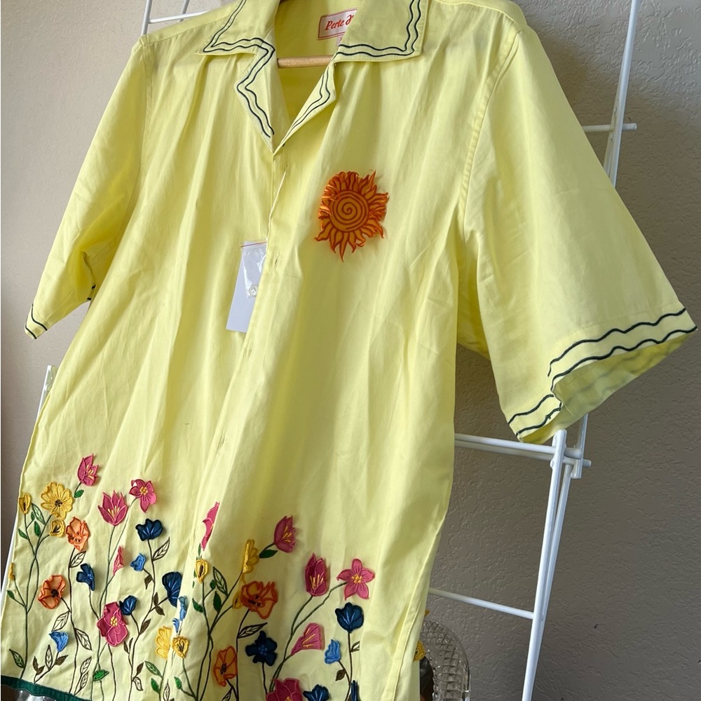 Perte D’ego “Summer fields” appliqué shirt - NEVER WORN